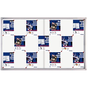 FRANKEN Schaukasten PRO für 21x DIN A4, Metall-Rückwand