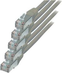 SCONN TP-Patchkabel Cat.6 S/FTP PIMF (VE5) grau 0,5m