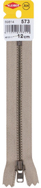 KLEIBER Reißverschluss, Metall, Länge: 80 mm, beige