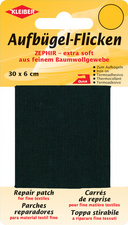 KLEIBER Zephir-Aufbügel-Flicken, 300 x 60 mm, schwarz