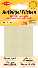 KLEIBER Zephir-Aufbügel-Flicken, 300 x 60 mm, creme