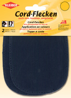 KLEIBER Cord-Flecken, 135 x 100 mm, blau