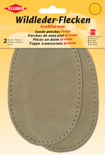 KLEIBER Wildleder-Aufnähflecken, 100 x 125 mm, beige