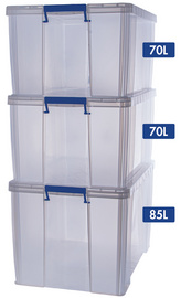 FELLOWES Aufbewahrungsbox ProStore Bonus Set 2, 3er Set transparent klar, aus s