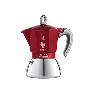 BIALETTI MOKA INDUCTION Espressokocher rot, 4 Tassen