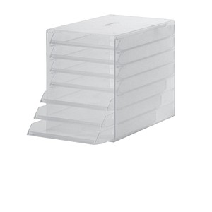DURABLE Schubladenbox IDEALBOX, mit 7 offenen Schubladen für die Aufbewahrung v