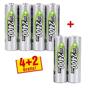 ANSMANN NiMH Mignon-Akkus 4 + 2 gratis (1322-0000-510)