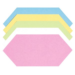 Moderationskarten farbsortiert 20,5 x 9,5 cm
