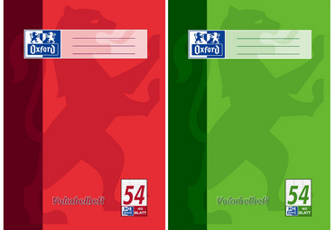 Oxford Vokabelheft, DIN A4, 40 Blat t, 3 Spalten, liniert (5401457)