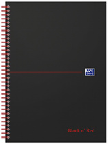 Oxford Black n Red Collegeblock, D IN A5, kariert, Karton (5401691)