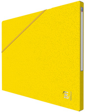 HAMELIN ELBA Eckspannermappe Alpina, DIN A4, Karton, gelb aus 0,5 mm glänzendem