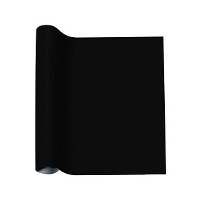 plottiX PremiumFlock Aufbügelfolie schwarz Flock-Folie 32,0 x 50,0 cm,  1 Rolle