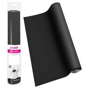 plottiX Blackboard Aufbügelfolie schwarz Effekt-Folie 32,0 x 50,0 cm,  1 Rolle