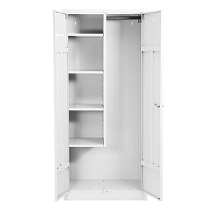 Gürkan Putzmittelschrank 110081 verkehrsweiß 80,0 x 50,0 x 180,0 cm