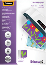 FELLOWES Laminating Pouches Enhance 80 micron - Taschen für Laminierung - 80 Mi