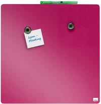 nobo Weißwandtafel, quadratisch, (B)360 x (H)360 mm, pink