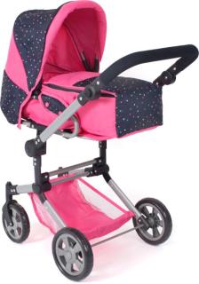Kombi-Puppenwagen JARA Konfetti, pink