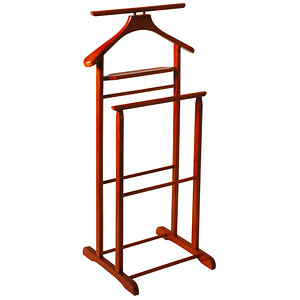 HAKU Möbel Herrendiener 30669 rot Holz 47,0 x 102,0 cm