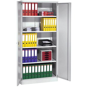 Gürkan Stahlschrank 100064 lichtgrau 92,0 x 42,0 x 195,0 cm