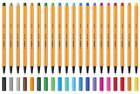 STABILO Fineliner point 88, Strichstärke: 0,4 mm grauviolett