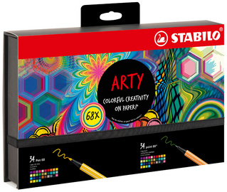 STABILO Kreativ-Set Pen 68 & point 88 "ARTY", 68er Etui
