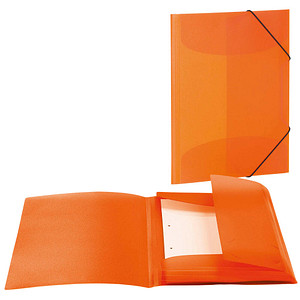3 HERMA Sammelmappen DIN A4 orange transparent