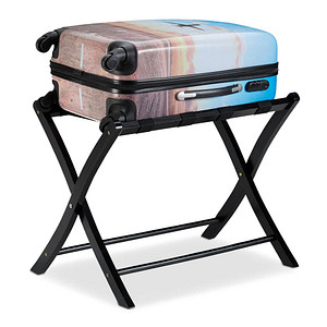 relaxdays Kofferständer 10024306_46 schwarz