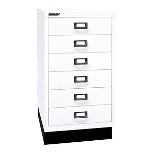 BISLEY MultiDrawer™ L29A36S Schubladenschrank verkehrsweiß mit 6 Schubladen 34,9 x 43,2 x 67,0 cm