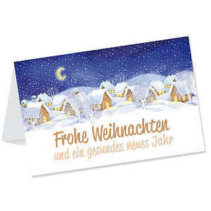 LUMA Weihnachtskarte Winterdorf DIN B6
