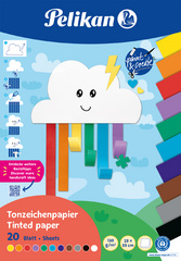 Pelikan Tonpapierblock Rainbow, 230 x 330 mm, 20 Blatt