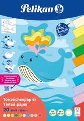 Pelikan Tonpapierblock Summer, 230 x 330 mm, 20 Blatt