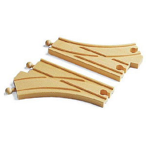 BRIO® Bogenweichen 33346 Spielzeugeisenbahnen-Zubehör