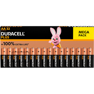 32 DURACELL Batterien PLUS Mignon AA 1,5 V