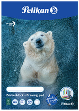 PELIKAN Zeichenblock A4 100g/m  10 Bl. C4/10 chlorfrei weiß