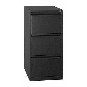Gürkan Hängeregistraturschrank schwarz mit 3 Schubladen 40,0 x 62,0 x 101,0 cm