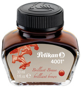 PELIKAN Tinte 4001 im Glas, braun, Inhalt: 30 ml (311902) (311902)