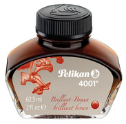 Pelikan Tinte 4001 im Glas, braun, Inhalt: 62,5 ml
