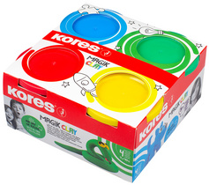 Kores Spielknete "Magic Clay", farbig sortiert