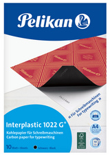 PELIKAN Kohlepapier Interplastic 1022 G, Inhalt: 10 Blatt für Schreibmaschinen,