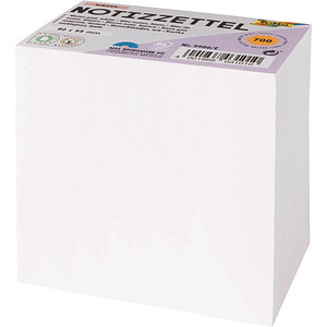folia Notizzettel weiß 5,5 x 9,0 cm, ca. 700 Blatt, 1 Pack