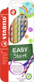 STABILO Buntstifte EASYcolors, für Rechtshänder, 6er Etui aus Karton / Kunststo