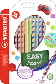 STABILO Buntstifte EASYcolors, für Rechtshänder, 12er Etui aus Karton/Kunststof