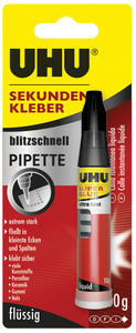UHU Sekundenkleber blitzschnell PIP ETTE, 10 g (5650621)
