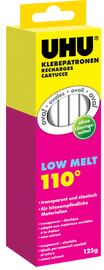 UHU Klebepatrone Low Melt, 125 g, t ransparent (5654567)