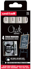 uni-ball Kreidemarker Chalk marker PWE5M/4 PF, 4er Etui