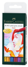 FABER-CASTELL Tuschestift PITT artist pen, Etui "Portrait