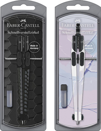 FABER-CASTELL Schnellverstellzirkel DARK & BRIGHT, sortiert