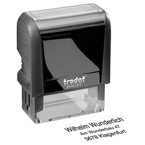TRODAT Textstempelautomat "Printy 4.0" 4911, schwarz Lieferung mit Gutschein zu