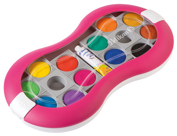 PELIKAN Deckfarbkasten Space+, 24 Farben, pink Premium-Farbkasten nach DIN 5023