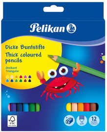 Pelikan Dreikant-Buntstifte Jumbo, 12er Kartonetui (56700160)